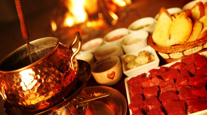 Fondue de Carne, Fondue Carne Chalezinho, Fondue de Carne do Chalezinho, Fondue de Carne ao óleo